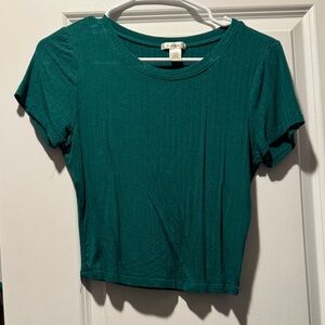 Brandy Melville Teal Short Sleeve Top